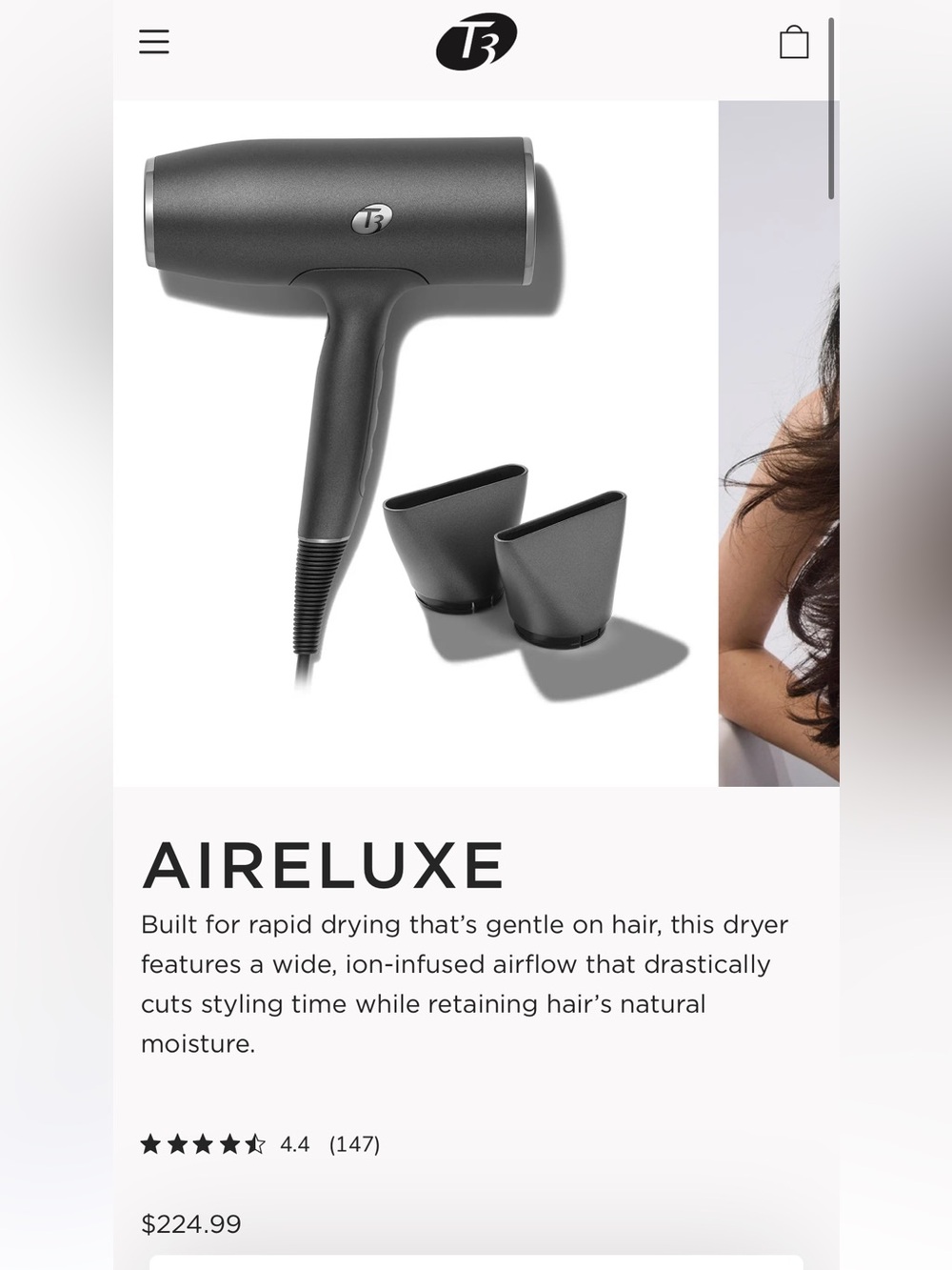 T3 AIRELUXE DRYER - Picture 4 of 4